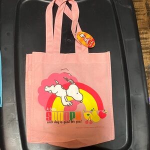 Pink Snoopy Tote Bag